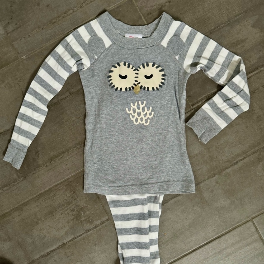 Hanna Andersson cotton pjs pajamas long John’s owl NEW MEW WITH TAGS 160 12 13